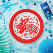 Assiettes En Carton Année du lapin (Fête)