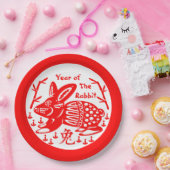 Assiettes En Carton Année du lapin (Fête)