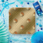 Assiettes En Carton Année du rat de bois (Fête)