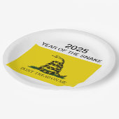 Assiettes En Carton Année du serpent/ ne marche pas sur moi (Angle)