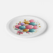 ASSIETTES EN CARTON ANNIVERSAIRE (Angle)