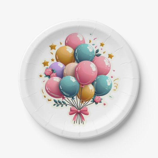 ASSIETTES EN CARTON ANNIVERSAIRE (Devant)