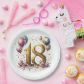 Assiettes En Carton Anniversaire 18 ans (Fête)