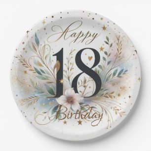Assiettes En Carton Anniversaire 18 ans