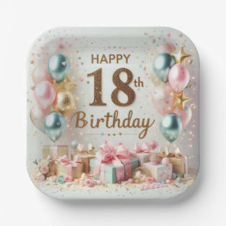 Assiettes En Carton Anniversaire 18 ans
