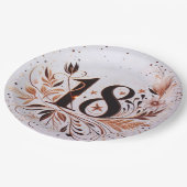 Assiettes En Carton Anniversaire 18 ans (Angle)