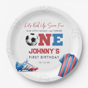Assiettes En Carton Anniversaire 1 an Football Sport