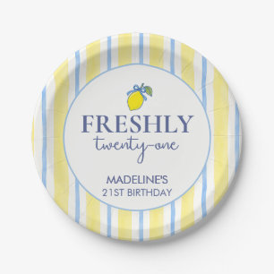 Assiettes En Carton Anniversaire 21 Tendance Citron Frais