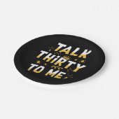 Assiettes En Carton Anniversaire 30 ans | Parlez Trente À Moi (Angle)