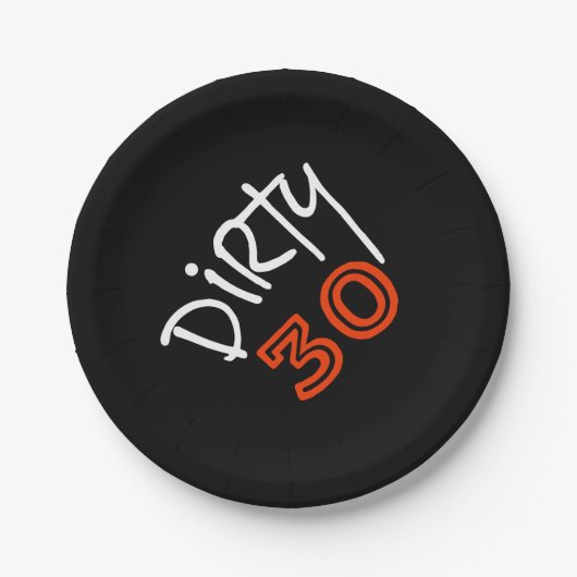 Assiettes En Carton Anniversaire 30 sale (Devant)