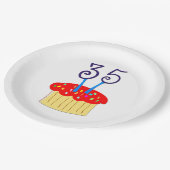 Assiettes En Carton Anniversaire 35 ans (Angle)