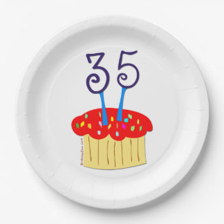 Assiettes En Carton Anniversaire 35 ans