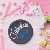 Assiettes En Carton Anniversaire 40 fabuleux (Fête)