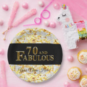 Assiettes En Carton Anniversaire 70 ans (Fête)