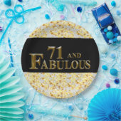 Assiettes En Carton Anniversaire 71 ans (Fête)