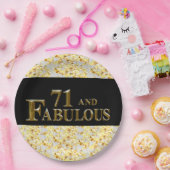Assiettes En Carton Anniversaire 71 ans (Fête)