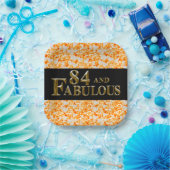 Assiettes En Carton Anniversaire 84 ans (Fête)