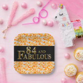 Assiettes En Carton Anniversaire 84 ans (Fête)