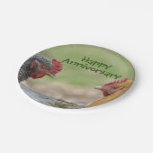 Assiettes En Carton Anniversaire amusant Plaque de papier de poulet (Angle)