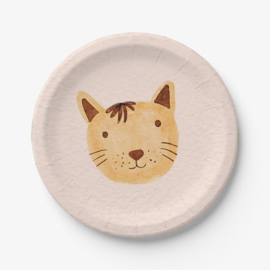Assiettes En Carton Anniversaire animal chat Anniversaire Plaques papi (Devant)