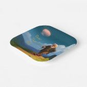 Assiettes En Carton Anniversaire Au-Dessus De La Colline (Angulaire)