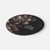 Assiettes En Carton Anniversaire Black Parties scintillant Ballons Fêt (Angle)