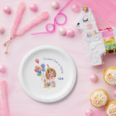 Assiettes En Carton Anniversaire Blenheim Cavalier King Charles Spanie (Fête)