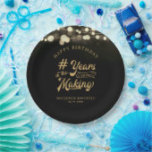 Assiettes En Carton Anniversaire Chaîne Lumineuses ANNÉES DANS LA FABR (Fête)