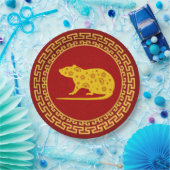 Assiettes En Carton Anniversaire chinois du Nouvel An (Fête)