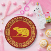 Assiettes En Carton Anniversaire chinois du Nouvel An (Fête)