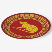 Assiettes En Carton Anniversaire chinois du Nouvel An (Angle)