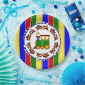 Assiettes En Carton Anniversaire Choo Choo Train Baby shower Party (Fête)