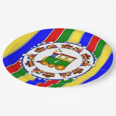 Assiettes En Carton Anniversaire Choo Choo Train Baby shower Party (Angle)