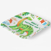 Assiettes En Carton Anniversaire conjoint de Brontosaurus Dinosaur (Angulaire)