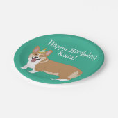 Assiettes En Carton Anniversaire Corgi (Angle)