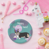 Assiettes En Carton Anniversaire Corgi  (Fête)