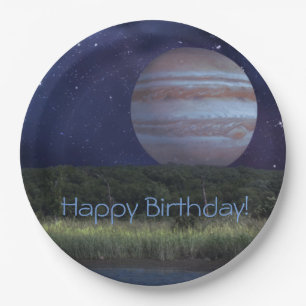Assiettes En Carton Anniversaire dans l'espace