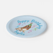 Assiettes En Carton Anniversaire de Basset Hound (Angle)