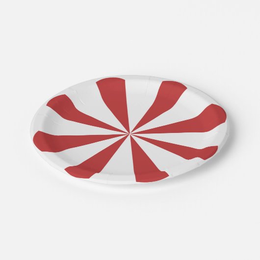 Assiettes En Carton Anniversaire de carrousel (Angle)