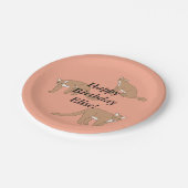 Assiettes En Carton Anniversaire de Cougar (Angle)