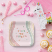 Assiettes En Carton Anniversaire de Cute Fiesta Rainbow (Fête)