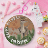 Assiettes En Carton Anniversaire de Dinosaur (Fête)