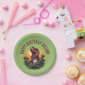 Assiettes En Carton Anniversaire de Dinosaur Rawr (Fête)