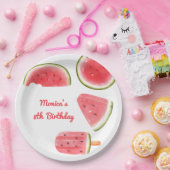 Assiettes En Carton Anniversaire de enfant cool de pastèque (Fête)