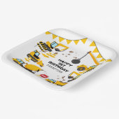 Assiettes En Carton Anniversaire de enfant de construction (Angulaire)