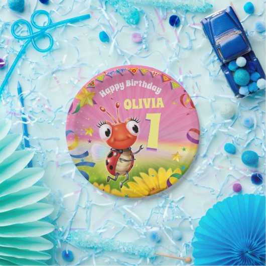 Assiettes En Carton Anniversaire de fête d'anniversaire personnalisé f (Fête)