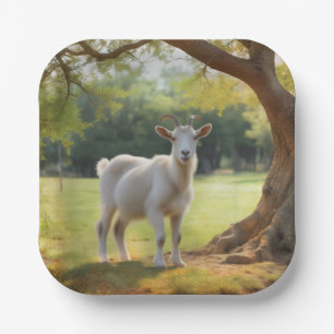 Assiettes En Carton Anniversaire de Goat Lover