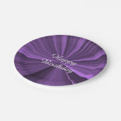 Assiettes En Carton Anniversaire de Janz Purple Star (Angle)