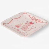 Assiettes En Carton Anniversaire de Jolie Kitty (Angulaire)