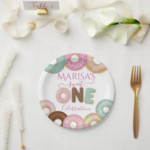 Assiettes En Carton Anniversaire de la beigne douce Fête des enfants